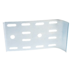 CHAROFIL MG-51-097EZ – Bajada para cable sin ranura / 95 x 175 mm / Acabado Electro Zinc / 3.7 x 6.9 pulgadas