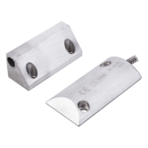 SFIRE SF-3014-C – Contacto Magnético de Piso / Salida Dual NC/NA / GAP 65 mm (2.5 in) / Cubierta de Aluminio / Cable Blindado 55 cm / Certificación UL & CE