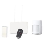 HONEYWELL HOME RESIDEO KITRFHII – Kit Inalámbrico para Panel de Alarma / Receptor RF / 4 Contactos Magnéticos / Detector PIR con Anti-Mascotas / Control Remoto 4 Botones