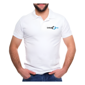 LINKEDPRO BY EPCOM PLALPWS – Playera Polo / Algodón 100% / Talla Chica / Costuras Reforzadas