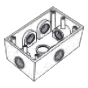 RAWELT RR-0290 – Caja Condulet / 6 Bocas / 3/4" (19.05 mm) / Aluminio Diecast / NPT / Intemperie