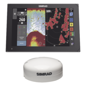SIMRAD NSX-12GPS-KIT – Pantalla Multifunción Marina / 12 Pulgadas / Ecosonda 1 kW / GPS GNSS 10 Hz / NMEA 2000 / Wi-Fi / Radar Halo / IP Video
