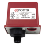 POTTER PS101A – Supervisor de Baja Presión / 4-15 PSI (0.27-1.03 Bar) / 1 o 2 Interruptores / Caja No Conductora / Conexión No Corrosiva