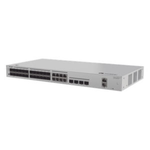 HUAWEI S310-24ST4X – Switch Capa 3 Administrable / 24 Puertos 1GE SFP / 8 Puertos Combo 10/100/1000 Mbps / 4 Puertos 10GE SFP+ Uplink / iStack / ERPS