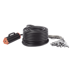SEETRONIC CSBT3208L45M – Stagebox Multipar / 32 Canales XLR Hembra + 8 Canales XLR Macho / Cable 45 m (147.6 ft) / Contactos Chapados en Oro / Carcasa Acero Inoxidable / 20 A 250 V