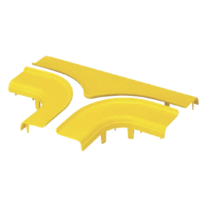 PANDUIT FRTSC4LYL – Tapa para Accesorio en T Horizontal / 4x4 / 90° / Abertura 19 mm (3/4 pulg) / ABS 94V-0 / 54.6 mm x 232.4 mm x 328.9 mm (2.15 x 9.15 x 12.95 pulg) / Amarillo