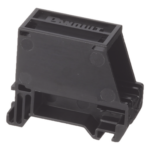 PANDUIT CADIN1BL-S – Adaptador de 1 Puerto / Blindado / Riel DIN 35 mm (1.38 in) / Mini-Com / Perfil Bajo / Negro