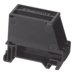 PANDUIT CADIN1BL-S – Adaptador de 1 Puerto / Blindado / Riel DIN 35 mm (1.38 in) / Mini-Com / Perfil Bajo / Negro