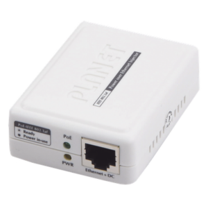 PLANET POE-152 – Inyector PoE 802.3af de 1 Puerto Gigabit 10/100/1000 Mbps (End-Span)