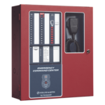 FIRE-LITE ECC-50/100 – Centro de Comando de Emergencia / 50 W Ampliable a 100 W / 8 Circuitos de Entrada / 14 Mensajes Grabados / Micrófono Supervisado / Listado UL 2572 y UL 864