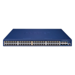 PLANET SGS-6310-48P6XR – Switch Administrable Capa 3 / 48 Puertos PoE+ 802.3at / 6 Puertos SFP+ 10G / Stacking / 740W PoE / 216 Gbps Backplane