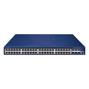 PLANET SGS-6310-48P6XR – Switch Administrable Capa 3 / 48 Puertos PoE+ 802.3at / 6 Puertos SFP+ 10G / Stacking / 740W PoE / 216 Gbps Backplane