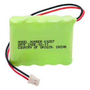 HONEYWELL HOME RESIDEO KO257 – Batería de Respaldo NiMH / 6V / 700 mAh / Conector 2 Pines / Hasta 6 Horas de Autonomía