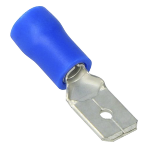 EPCOM POWERLINE AE51201 – Terminal Macho Aislada / 16 - 14 AWG / Azul / Paquete 25 Piezas / 21.2 x 10.3 x 6.2 mm