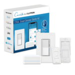 LUTRON CASETA WIRELESS DVRFBDG1D – Kit de Inicio Smart Home / Atenuador Sin Neutro 150 W LED / 600 W Incandescente / Hub y Control Remoto / Compatible Apple HomeKit