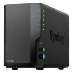 SYNOLOGY DS225+ – NAS de 2 Bahías / Rendimiento 282/217 MB/s / Conectividad 2.5GbE y 1GbE / CPU Intel Celeron J4125 / RAM Expandible a 6 GB / Hasta 40 TB / USB 3.2 Gen 1