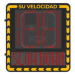 HIKVISION YJP7681-188-NR – Display LED para Control de Velocidad / Alcance Visual 100 m (328 ft) / Indicación por Código de Colores / IP66 / Wi-Fi y Ethernet / Radar Compatible