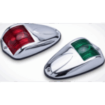PERKO 1264-DP0-CHR – Luces de Navegación Laterales / 12 VDC / 10 W / <12 m (39.4 ft) / Cromado / Rojo y Verde