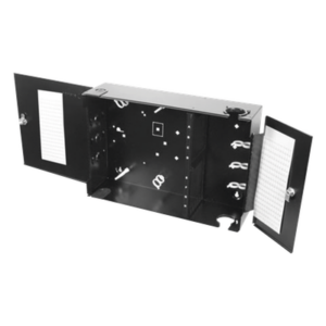 SIEMON SWIC3G-E-AA-01 – Caja de Conexión de Fibra Óptica / Montaje en Pared / 192 Puertos LC o SC / 8 Placas Acopladoras / 1.95 x 1.16 x 0.54 ft / Negro