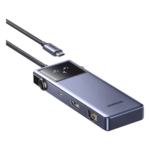 UGREEN 45155 – Hub USB-C 7 en 1 / HDMI 4K 60Hz / 2x USB-A 3.0 + USB-C 3.0 + USB-A 2.0 / Gigabit Ethernet / PD 100W / Cable 20 cm (0.66 ft)