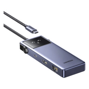 UGREEN 45155 – Hub USB-C 7 en 1 / HDMI 4K 60Hz / 2x USB-A 3.0 + USB-C 3.0 + USB-A 2.0 / Gigabit Ethernet / PD 100W / Cable 20 cm (0.66 ft)