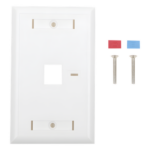 LINKEDPRO BY EPCOM LP-FP-21 – Placa de Pared / 1 Puerto Keystone / 70 x 115 mm (2.75' x 4.52') / UL 94V-0 / Blanco