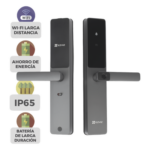 EZVIZ CS-DL05-R200 – Cerradura Inteligente / Wi-Fi y Bluetooth / Huella y Tag / IP65 / -25°C a 70°C / 8 Baterías AA