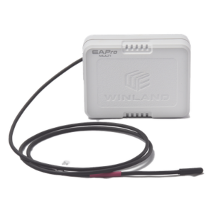 WINLAND ELECTRONICS EAPROWMFT – Transmisor Inalámbrico / Sensor de Temperatura y Humedad / Detección de Agua / 2.4 GHz 7 Canales / Alcance 152.4 m (500 ft) / Alimentación Dual AA o 12-24 V DC