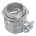 ANCLO ANC-FXR-12 – Conector Recto para Tubo Flexible / 1/2" (13 mm) / Diámetro 27 mm / Longitud 35 mm / Acabado Bruñido / Contratuerca Integrada