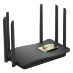 RUIJIE RG-EW1200GPRO – Router Inalámbrico / Wi-Fi 5 / Dual Band 2.4 y 5 GHz / 4 Puertos Gigabit / 6 Antenas 6 dBi / 1,267 Mbps / 96 Usuarios Concurrentes