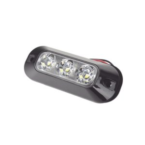 ECCO ED3703C – Luz Auxiliar LED / 3 LEDs / 21 Patrones de Destello / 12-24 VCC / IP67 / SAE J595 Clase I