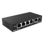 RUIJIE RG-ES205GC – Switch Administrable / 5 Puertos Gigabit / Capacidad 10 Gbps / Gestión Cloud y Móvil / 16 VLANs / 5W Máximo