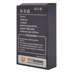 TELOX TSRB-3600 – Batería Li-Ion / 3600 mAh / 13.68 Wh / 3.8 VCC / Compatible TE580PLUS