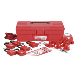 PANDUIT PSL-KT-CONA – Kit de Bloqueo LOTO para Contratistas / 6 Candados No Conductores / 15 Etiquetas Seguridad / Bolso 5.0' x 3.5' x 11.0' (16.4 x 11.5 x 36.1 ft equivalente aproximado: 1.52 x 1.07 x 3.35 m)