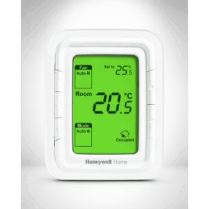 HONEYWELL HOME RESIDEO T6861V1WG – Termostato Digital / Fan and Coil 2 y 4 Tubos / 3 Velocidades / 120 VCA / Pantalla LCD Vertical / 10 a 32 °C