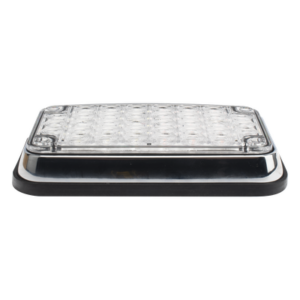 EPCOM INDUSTRIAL SIGNALING XLTE595RWV2 – Luz de Advertencia LED / 6 x 4 pulgadas / Bicolor Rojo/Claro / 66 LED / 12 VCC / 10 Patrones de Destello