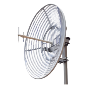 EPCOM CRO-GP0809-23 – Antena Parabólica de Rejilla / 824-960 MHz / Banda 5 / 23 dBi / Apertura 12° / Resistencia Viento 216 km/h (134.2 mph)