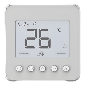 HONEYWELL HOME RESIDEO TF418WN/S – Termostato digital / Serie TF418 / Fan Coil 2-4 tuberías / 110 VCA / Ventilador 3 velocidades / Válvula On-Off / LCD