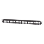 PANDUIT NKPP24FMY – Panel de Parcheo Modular / 24 Puertos / 1UR / 19" / Acero Inoxidable / Numerado / Sin Conectores
