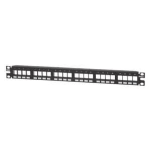 PANDUIT NKPP24FMY – Panel de Parcheo Modular / 24 Puertos / 1UR / 19" / Acero Inoxidable / Numerado / Sin Conectores