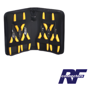 RF INDUSTRIES,LTD RFA-4080 – Juego de Pinzas / 6 Piezas / Acero Inoxidable / 108mm a 130mm / Salas Limpias