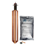 TOTAL GROUND TG-100-AB – Kit de Puesta a Tierra / 100 A / Electrodo Cobre Electrolítico / Filtro LCR 1/2" / Compuesto H2Ohm / Resistencia <2 ohm