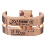 PANDUIT GCE250-1/0-Q – Conector de Conexión a Tierra tipo E / Conductor 1/0 AWG STR – 250 KCMIL MAIN / 6 AWG SOL – 1/0 AWG STR TAP / Certificación UL467 y CSA