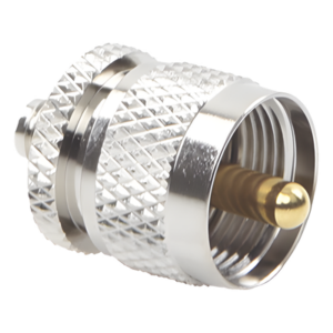 RF INDUSTRIES,LTD RSA-3474 – Adaptador RF en Línea / SMA Hembra a UHF Macho (PL-259) / Cuerpo Bronce Niquelado / Contacto Oro / Aislante Teflón