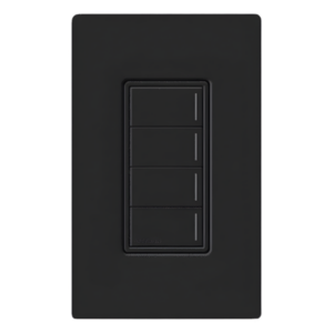 LUTRON RADIORA 3 RRSTHN4BBL – Botonera Híbrida con Dimmer Integrado / 4 Botones / 3 Escenas / Retroiluminación Personalizable / 120 V / RadioRA 3