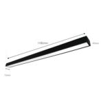 JWJ JLPP-22M – Panel LED Suspendido / 22 W / 1 980 lm / 6 500 K / Ángulo 140° / 127 Vca~60Hz