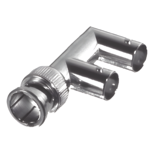 RF INDUSTRIES,LTD RFB-1730-3 – Adaptador RF / BNC Macho a Doble BNC Hembra / 75 Ohm / Splitter en F / Contacto Oro 24k / Aislante Delrin