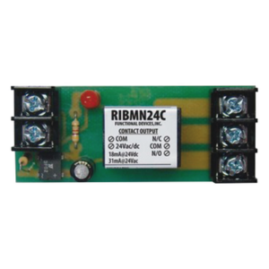 HONEYWELL BMS RIBMN24C – Relevador de control piloto / SPDT / Bobina 24 VAC-CD / Contactos 15 A @125 VAC / Montaje en riel 2.75 in / Serie RIB