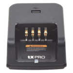 TXPRO TXCAR50A – Cargador de Escritorio / 4 Radios Simultáneos / Li-Ion, Ni-MH, Ni-Cd / LED Tricolor / 17V 1.2A