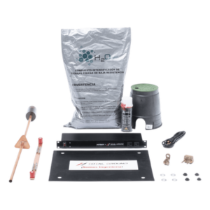 TOTAL GROUND KIT-VARI-SITE – Kit de Tierra Física / Resistencia < 2 Ohm / 15 A / Electrodo Cobre Electrolítico / Compuesto Orgánico Certificado / Supresor de Picos